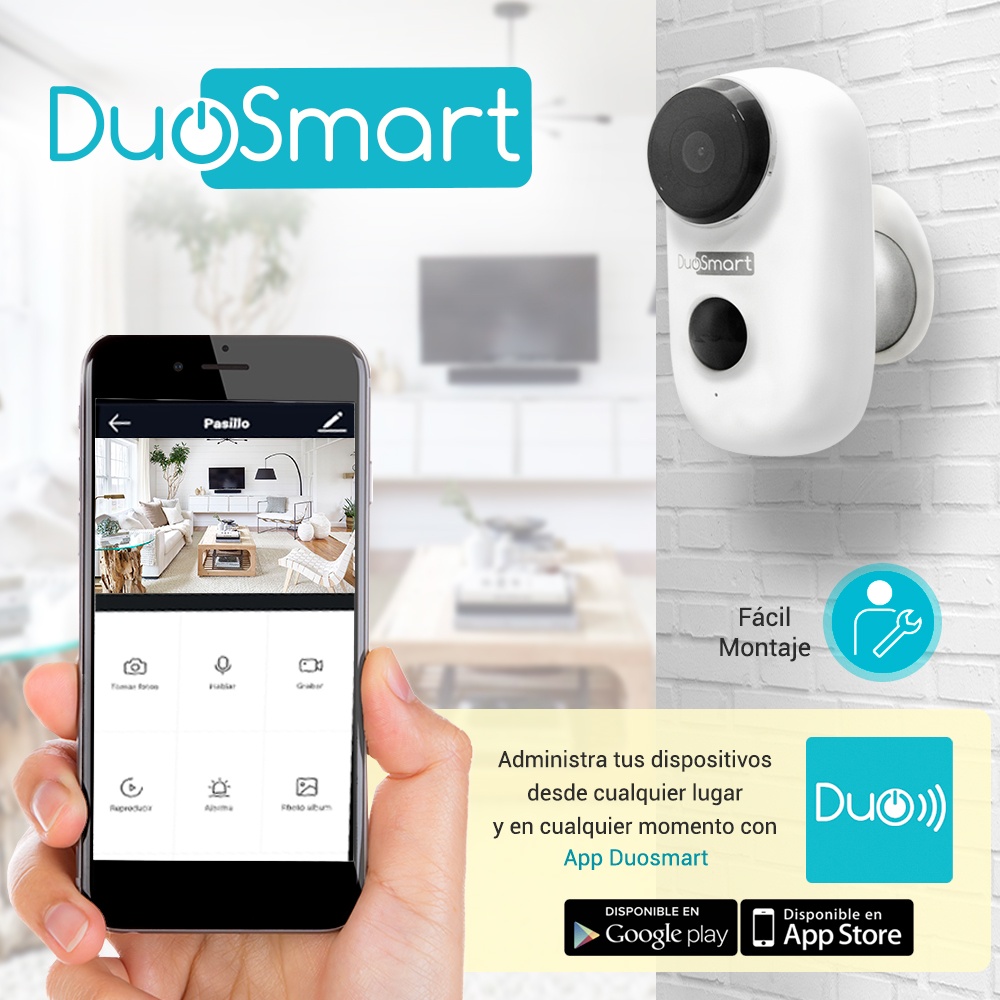 CAMARA INTELIGENTE 100% INALAMBRICA DUOSMART E40 WIFI