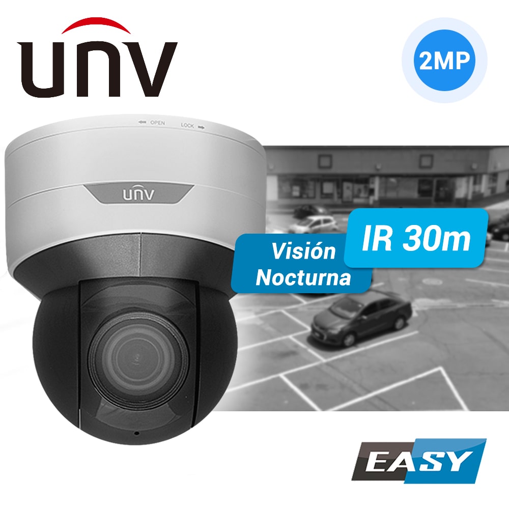 CAMARA IP MINI PTZ DOMO 2MP POE 30 MTS IR