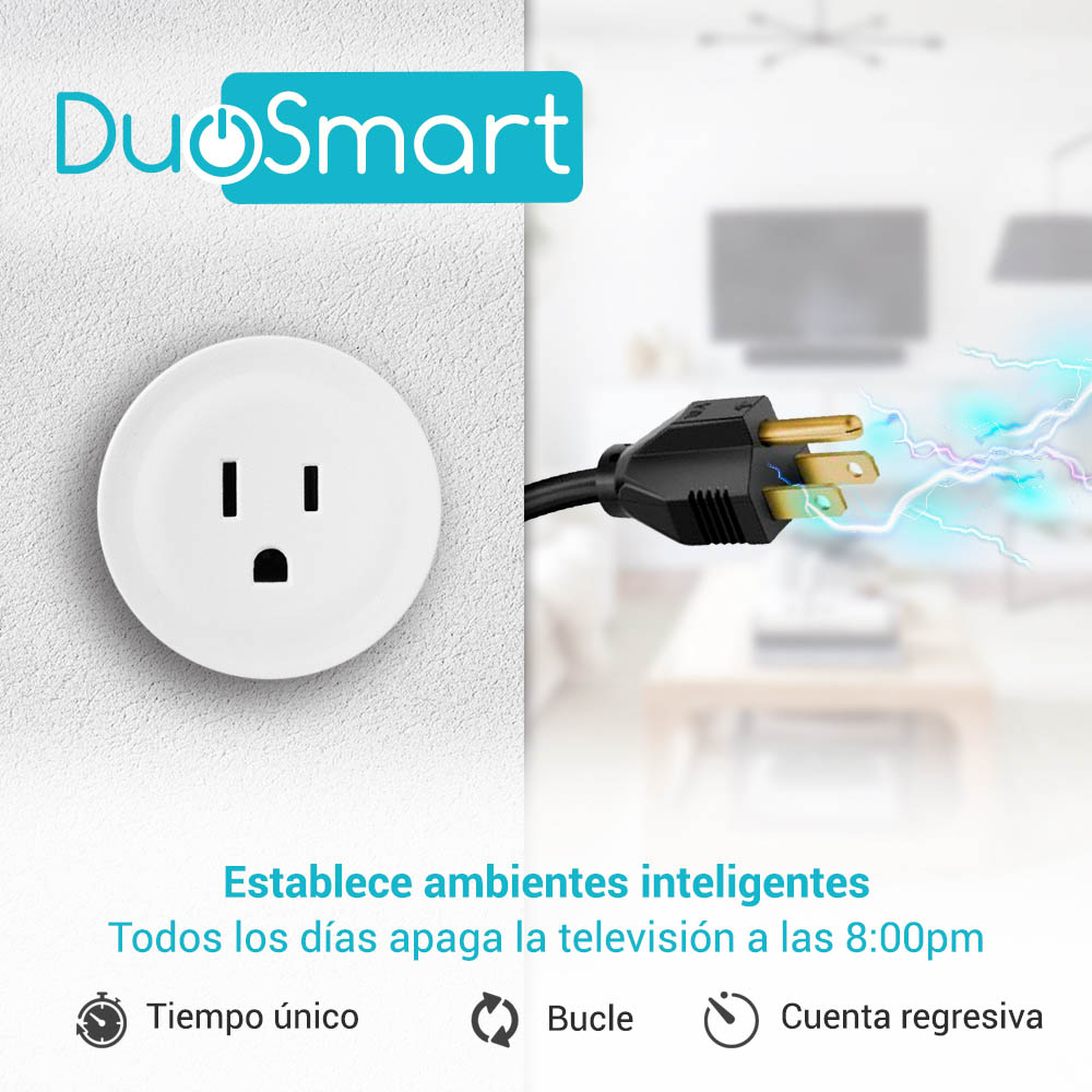 CONTACTO ELECTRICO DE SOBREPONER WIFI DUOSMART B30