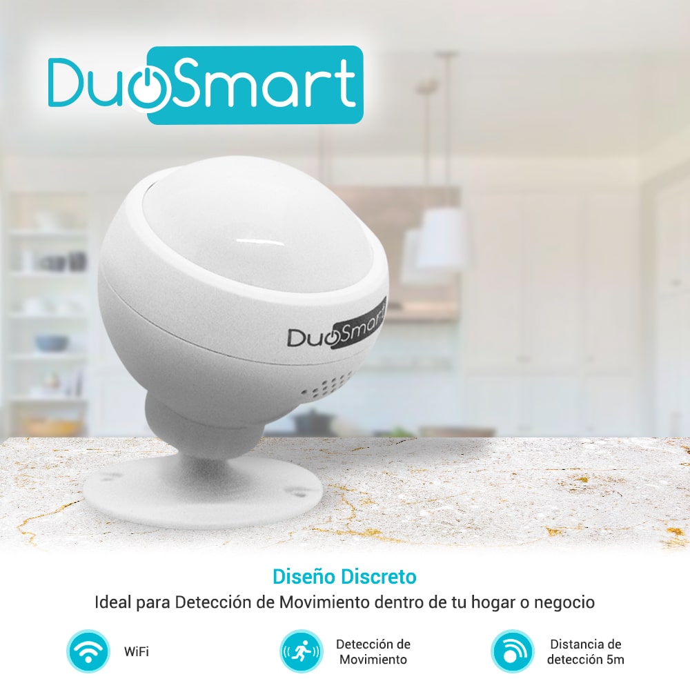 SENSOR MOVIMIENTO PIR WIFI 2.4GHZ STANDALONE DUOSMART D20