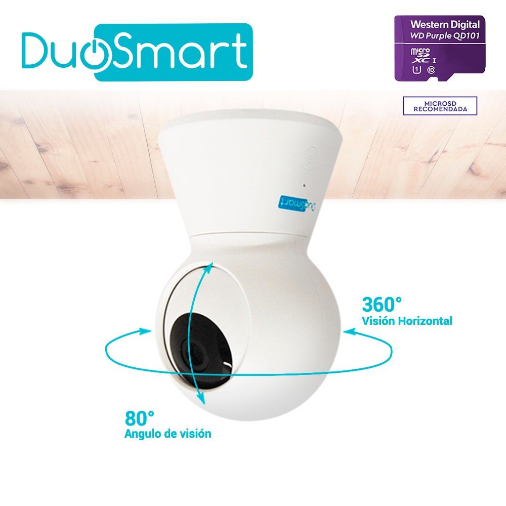 CAMARA SMART CON MOVIMIENTO PT WIFI DUOSMART E20