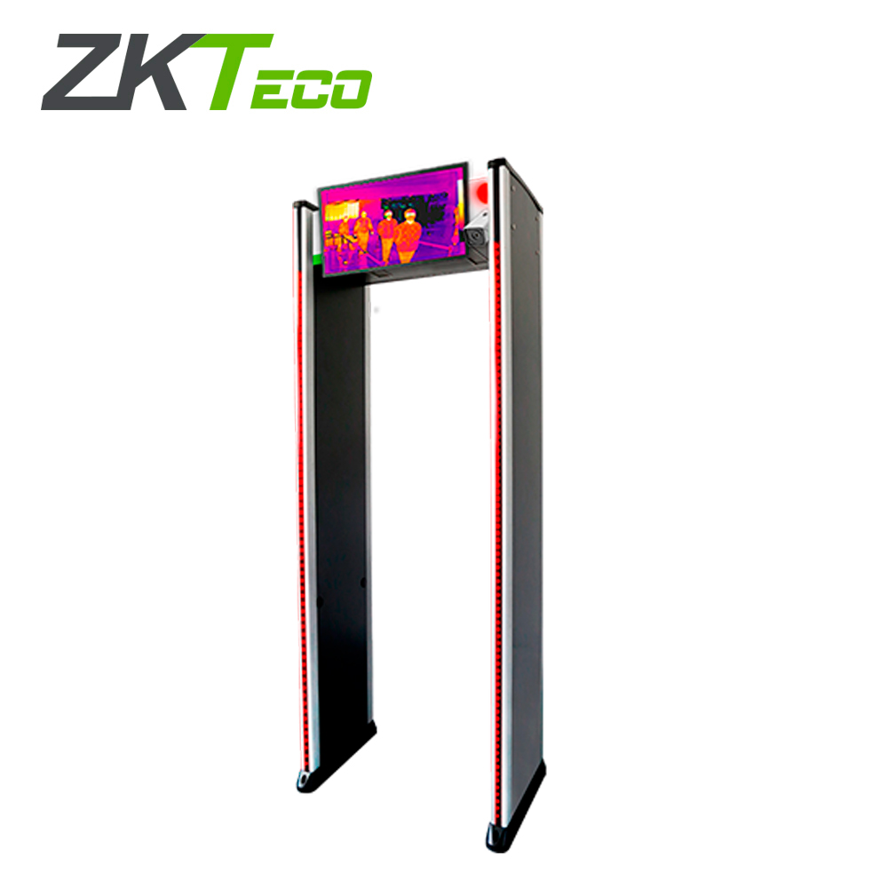 ARCO DETECTOR DE METALES CON CÁMARA TERMICA Y DISPLAY MARCA ZKTECO MODELO ZK-D2180TI