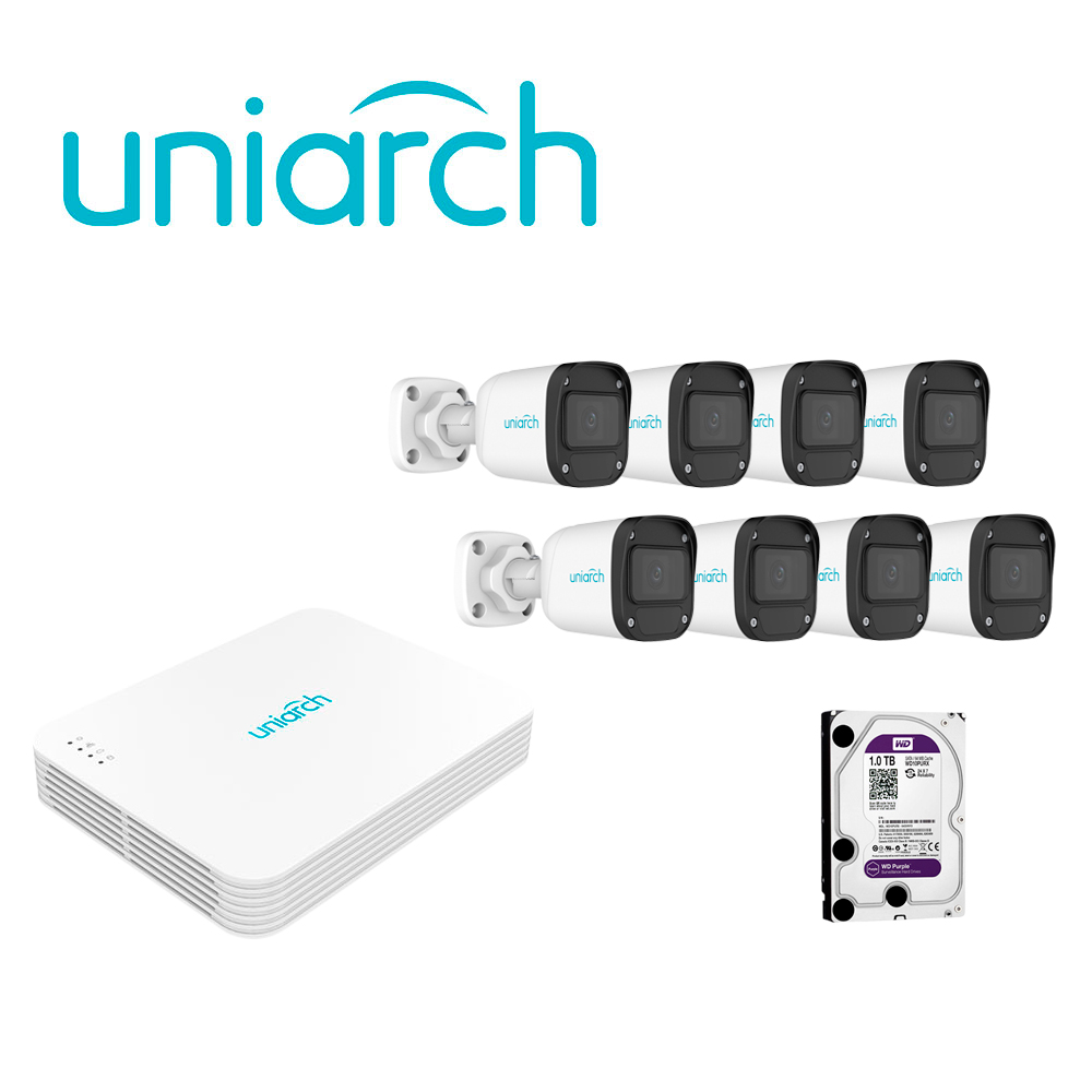 KIT UNIARCH CON 1 GRABADOR NVR