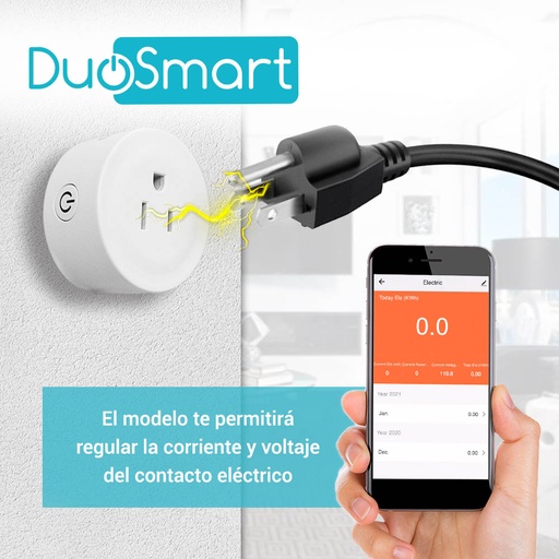 [TS-A-B30] CONTACTO ELECTRICO DE SOBREPONER WIFI DUOSMART B30