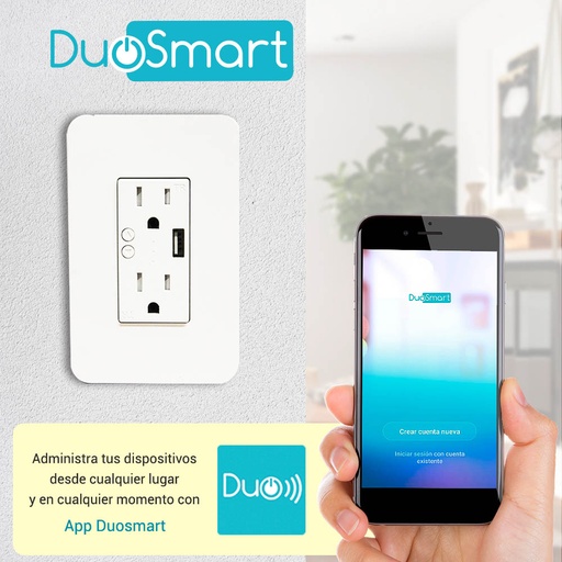 [TS-A-A60] CONTACTO TOMACORRIENTE WIFI 2.4 GHZ DUOSMART A60