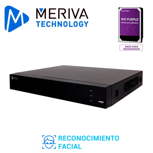 [TS-NV081MER07] NVR RECIMIENTO FACIAL/VIDEO INTELLIGENT/H.265 8CH POE 8MP 2DD/